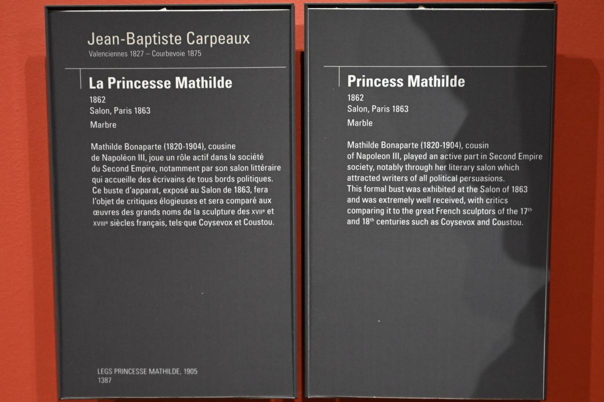 Jean-Baptiste Carpeaux (1859–1873), Porträtbüste der Prinzessin Mathilde Bonaparte (1820-1904), Paris, Musée d’Orsay, 1862, Bild 3/3