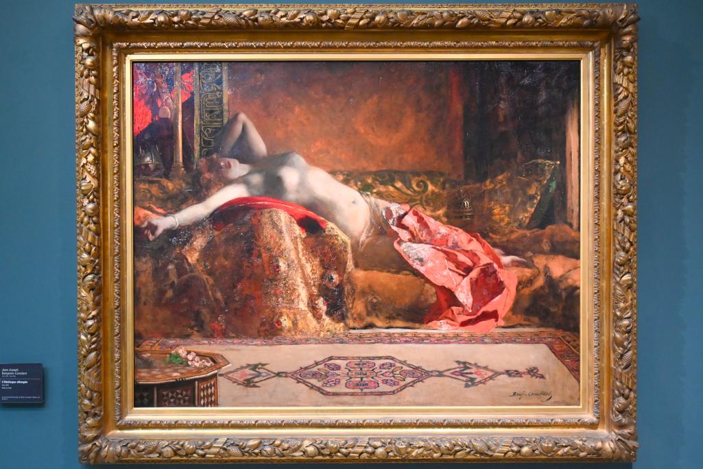 Jean-Joseph Benjamin-Constant (1870–1898), Liegende Odaliske, Paris, Musée d’Orsay, um 1870, Bild 1/2