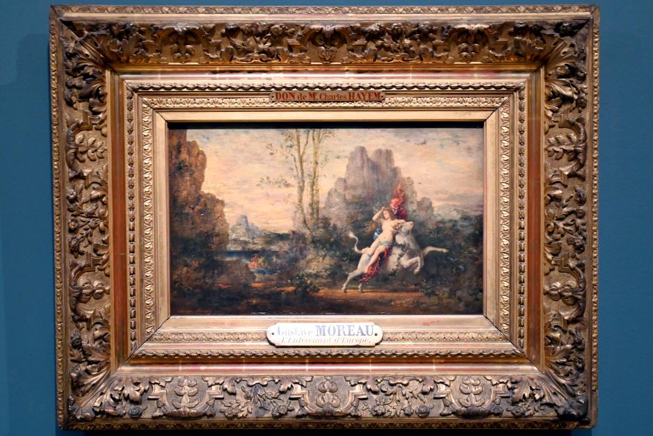 Gustave Moreau (1853–1896), Die Entführung Europas, Paris, Musée d’Orsay, 1869, Bild 1/2