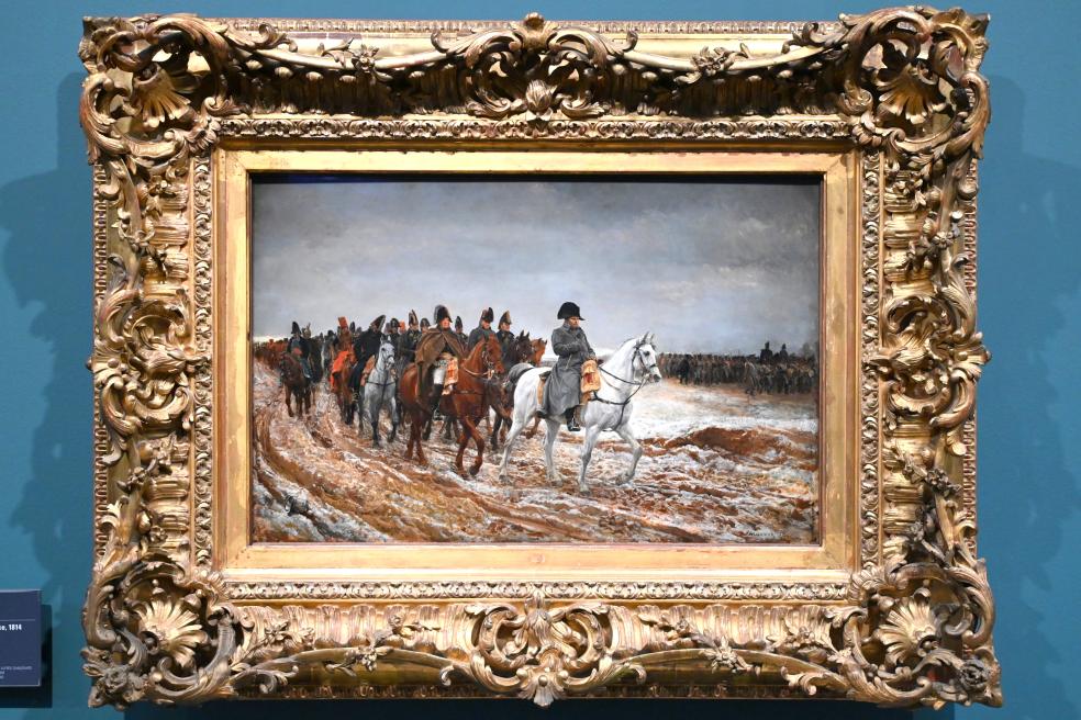 Ernest Meissonier (1849–1889), Der Frankreichfeldzug im Jahr 1814, Paris, Musée d’Orsay, 1864, Bild 1/2