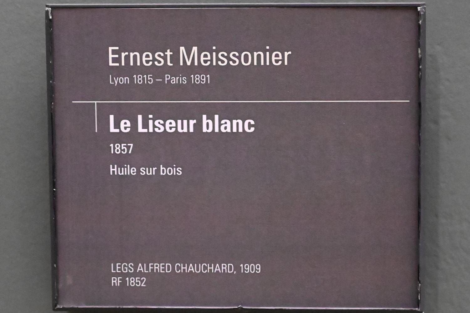 Ernest Meissonier (1849–1889), Der weiße Leser, Paris, Musée d’Orsay, 1857, Bild 2/2