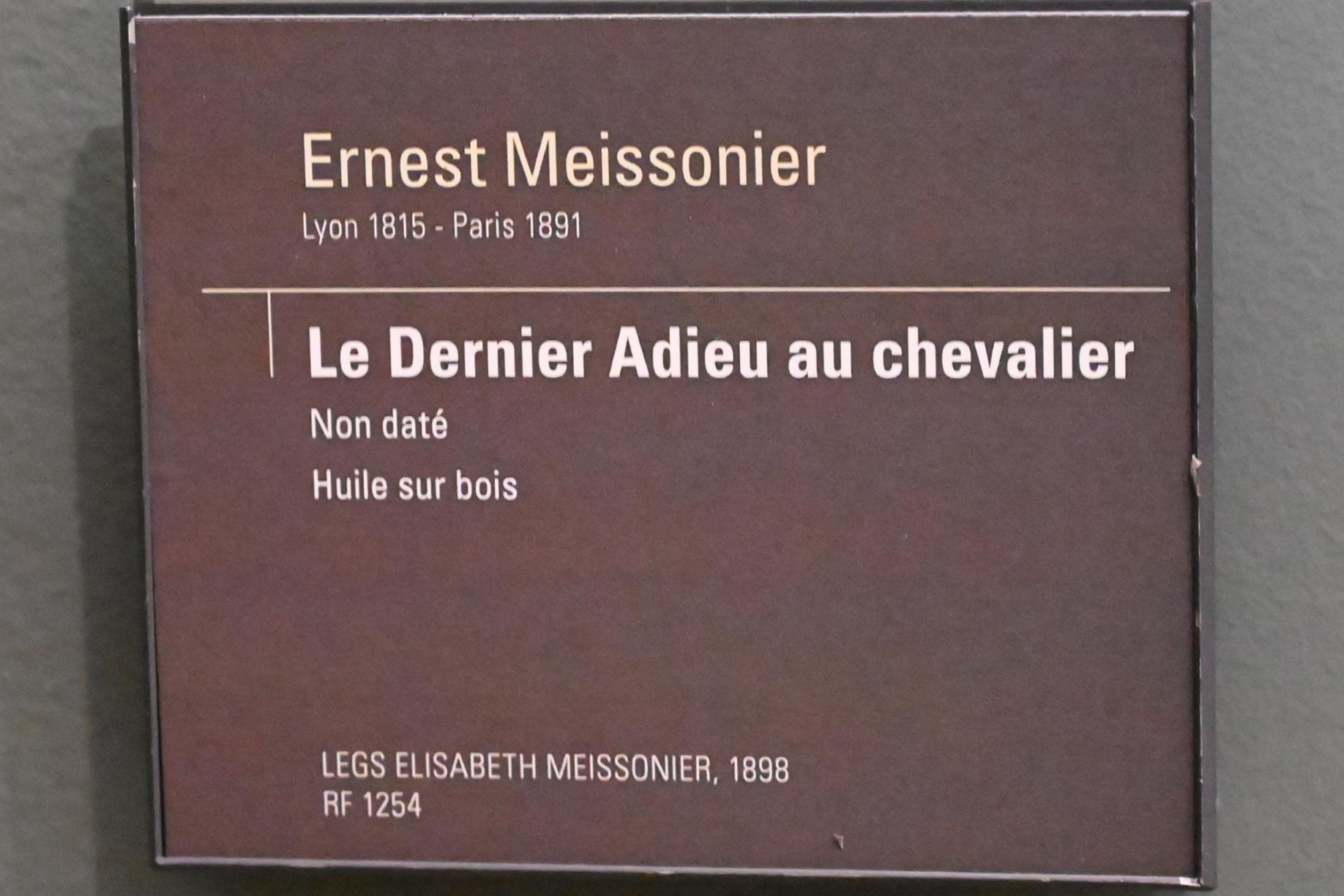 Ernest Meissonier (1849–1889), Der endgültige Abschied vom Ritter, Paris, Musée d’Orsay, Undatiert, Bild 2/2