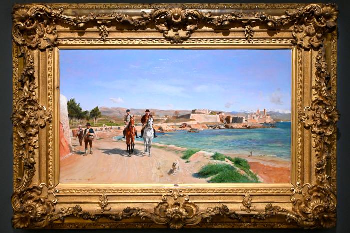 Ernest Meissonier (1849–1889), Ausritt in Antibes, Paris, Musée d’Orsay, 1868, Bild 1/2