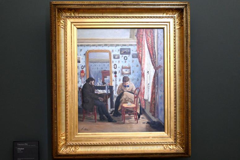 Francisco Oller (1874), Der Student, Paris, Musée d’Orsay, um 1874, Bild 1/2