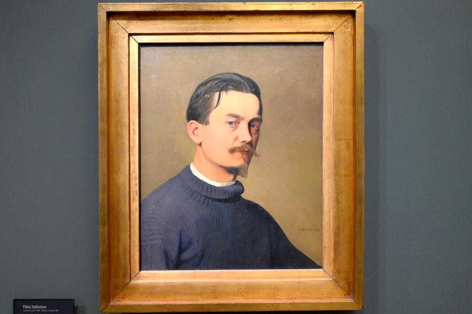 Félix Vallotton (1895–1921), Selbstporträt, Paris, Musée d’Orsay, 1897, Bild 1/2