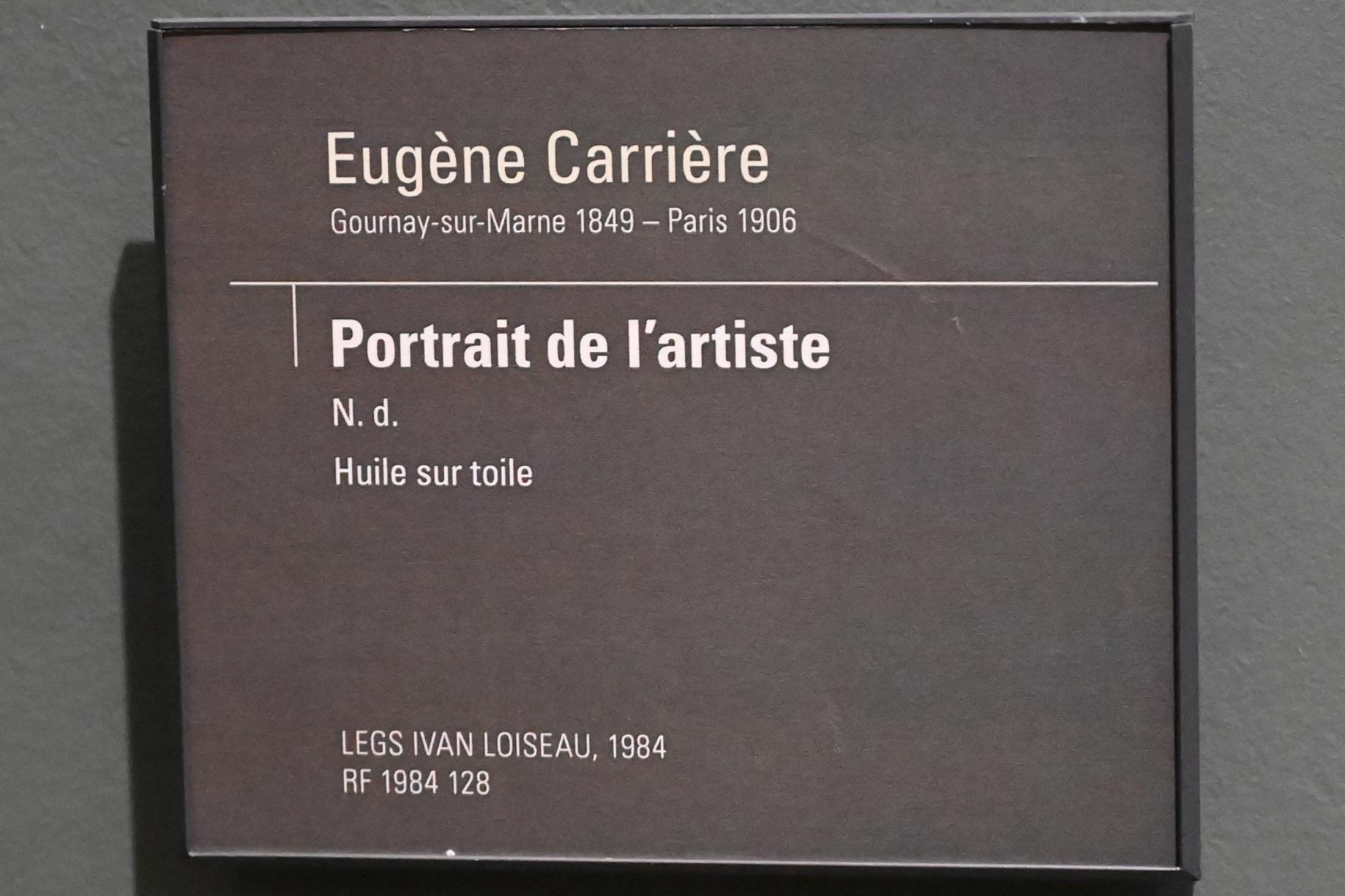 Eugène Carrière (1890–1903), Selbstporträt, Paris, Musée d’Orsay, Undatiert, Bild 2/2