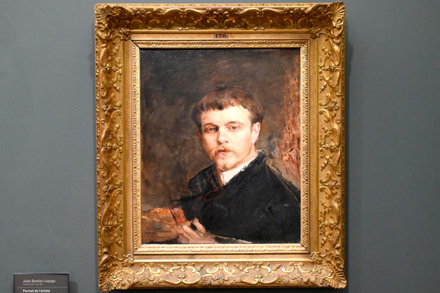 Jules Bastien-Lepage (1879–1880), Selbstporträt, Paris, Musée d’Orsay, um 1880, Bild 1/2