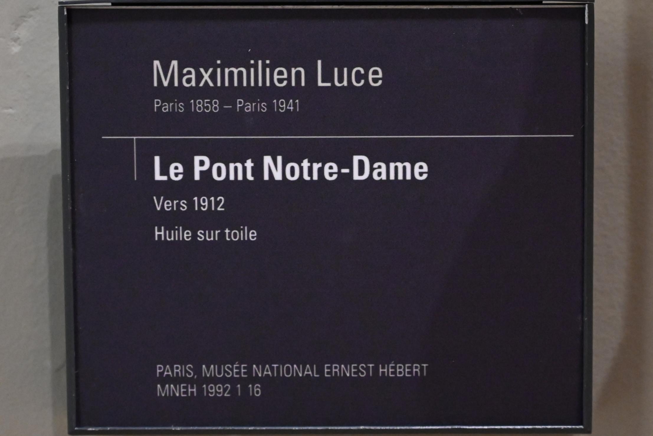 Maximilien Luce (1887–1930), Pont Notre-Dame, Paris, Musée d’Orsay, um 1912, Bild 2/2