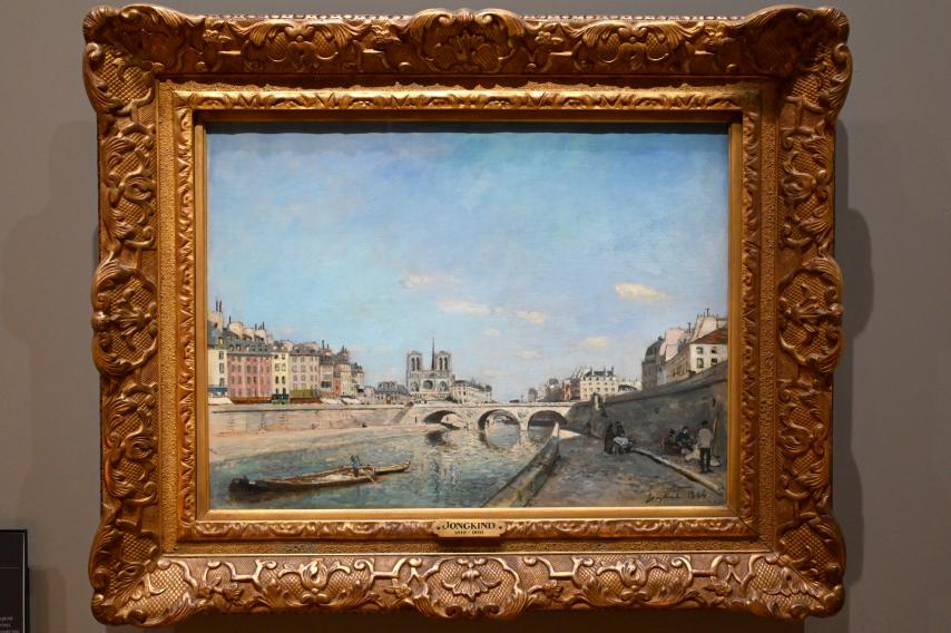 Johan Barthold Jongkind (1854–1877), Die Seine und Notre-Dame de Paris, Paris, Musée d’Orsay, 1864, Bild 1/2
