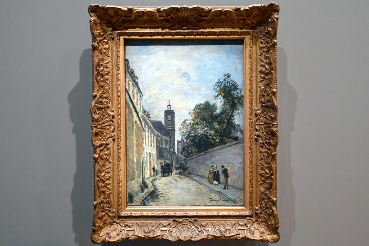 Johan Barthold Jongkind (1854–1877), Rue de l'Abbé-de-l'Épée und die Kirche Saint-Jacques-du-Haut-Pas in Paris, Paris, Musée d’Orsay, 1872, Bild 1/2