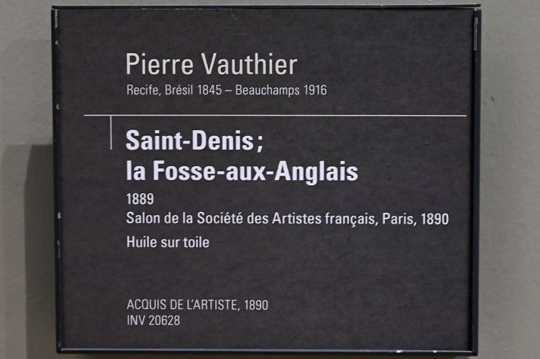 Pierre Vauthier (1882–1889), Fosse-aux-Anglais in St. Denis, Paris, Musée d’Orsay, 1889, Bild 2/2