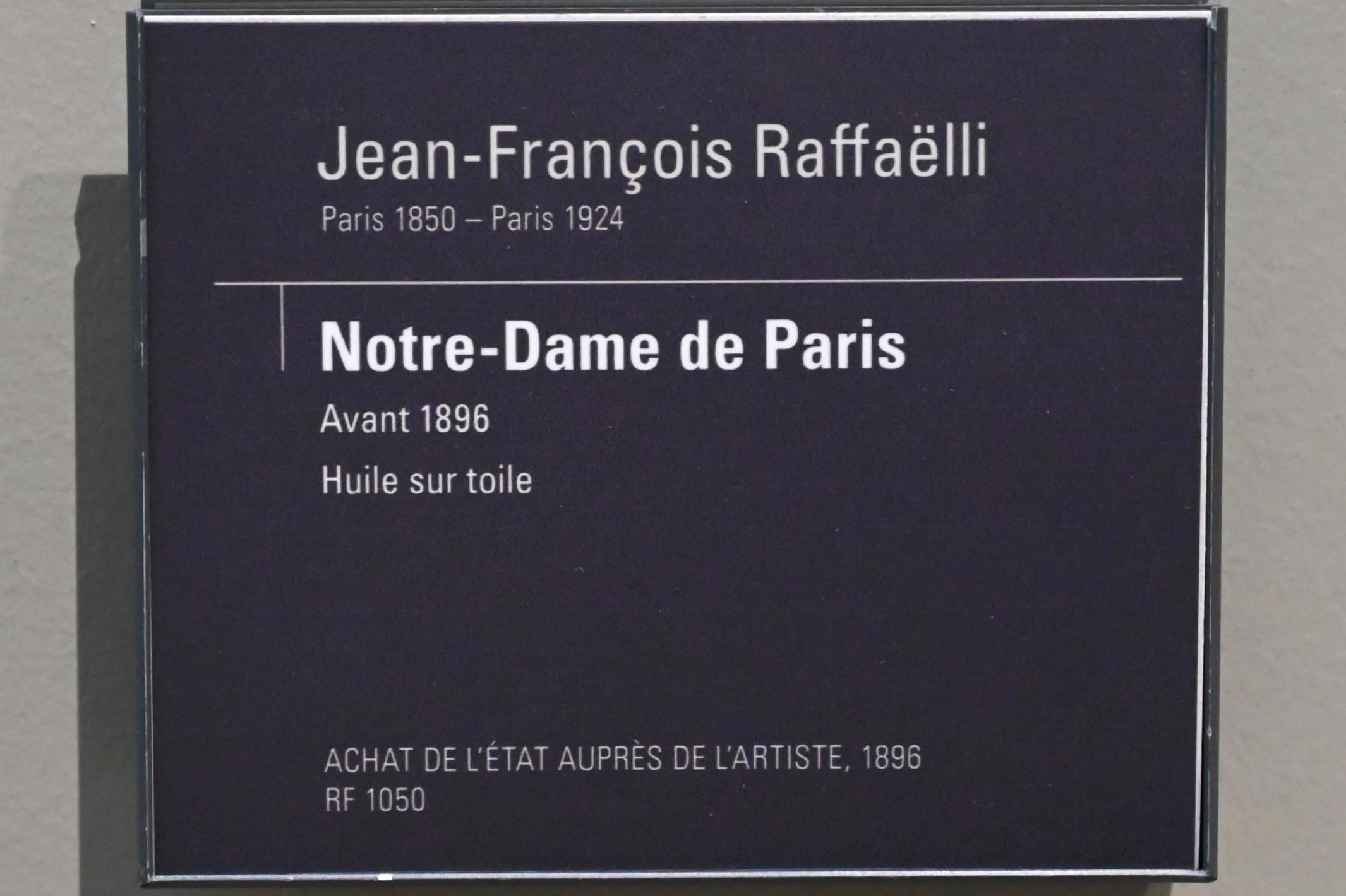 Jean-François Raffaëlli (1895), Notre-Dame Paris, Paris, Musée d’Orsay, vor 1896, Bild 2/2