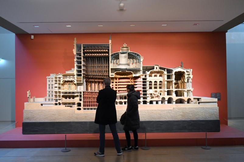 Längsschnittmodell der Opéra de Paris, Paris, Opéra Garnier, jetzt Paris, Musée d’Orsay, 1984–1986, Bild 1/2