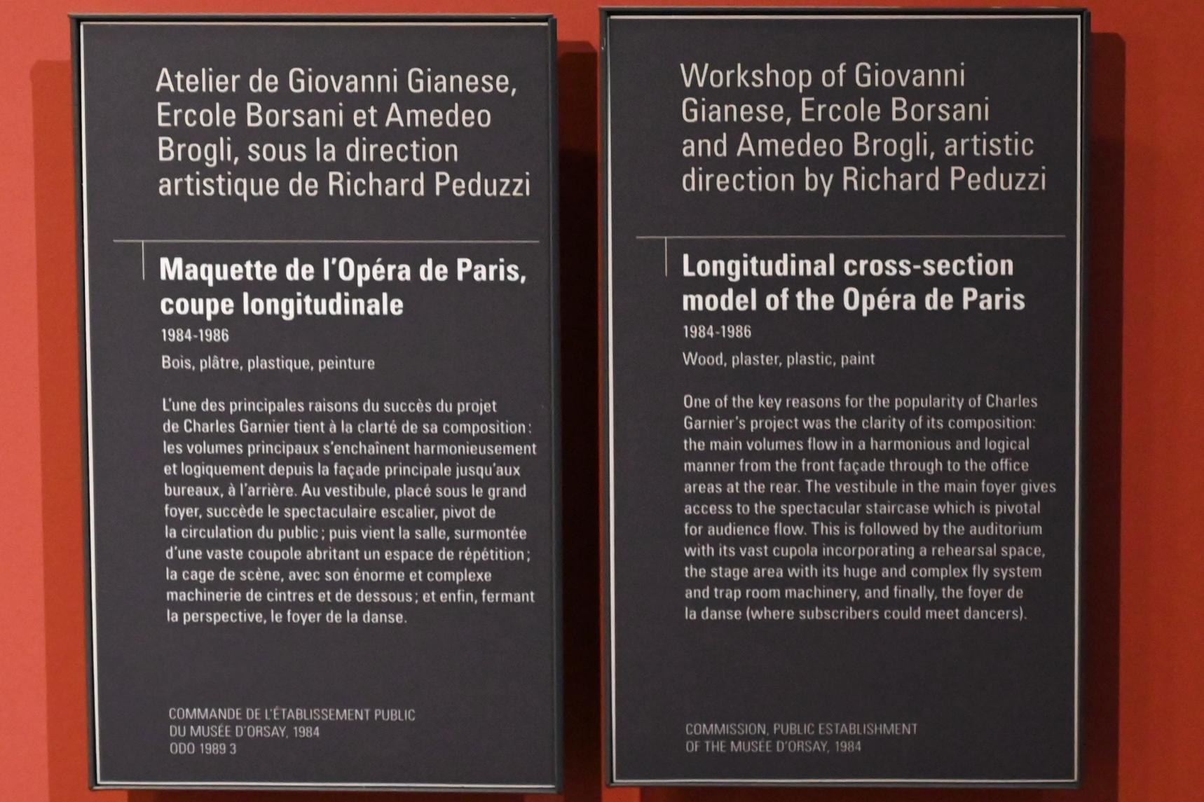 Längsschnittmodell der Opéra de Paris, Paris, Opéra Garnier, jetzt Paris, Musée d’Orsay, 1984–1986, Bild 2/2