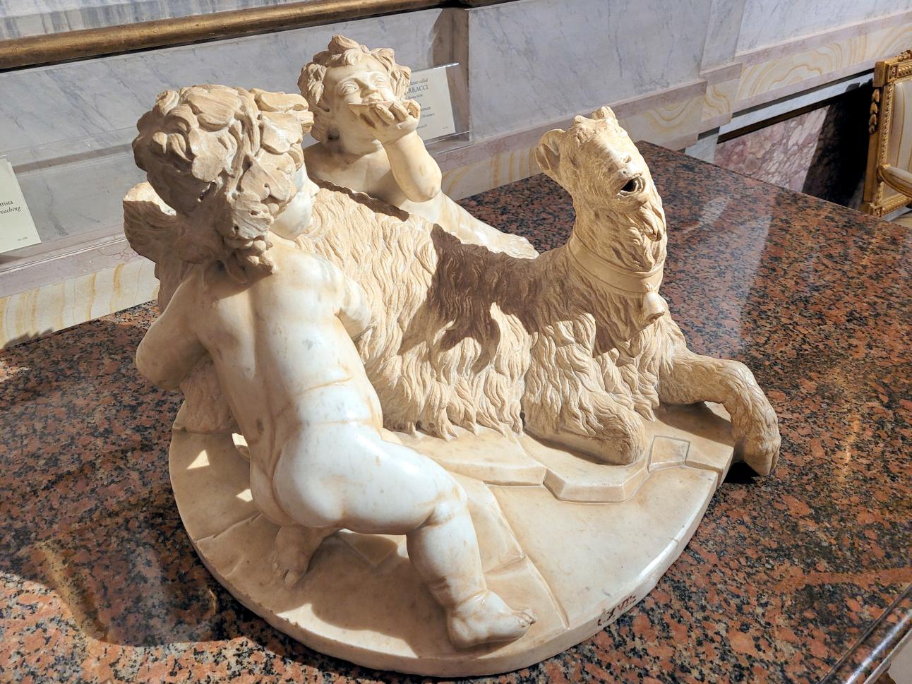 Gian Lorenzo Bernini (1614–1679), Die Ziege Amalthea, Rom, Villa Borghese, Galleria Borghese, vor 1615, Bild 3/4