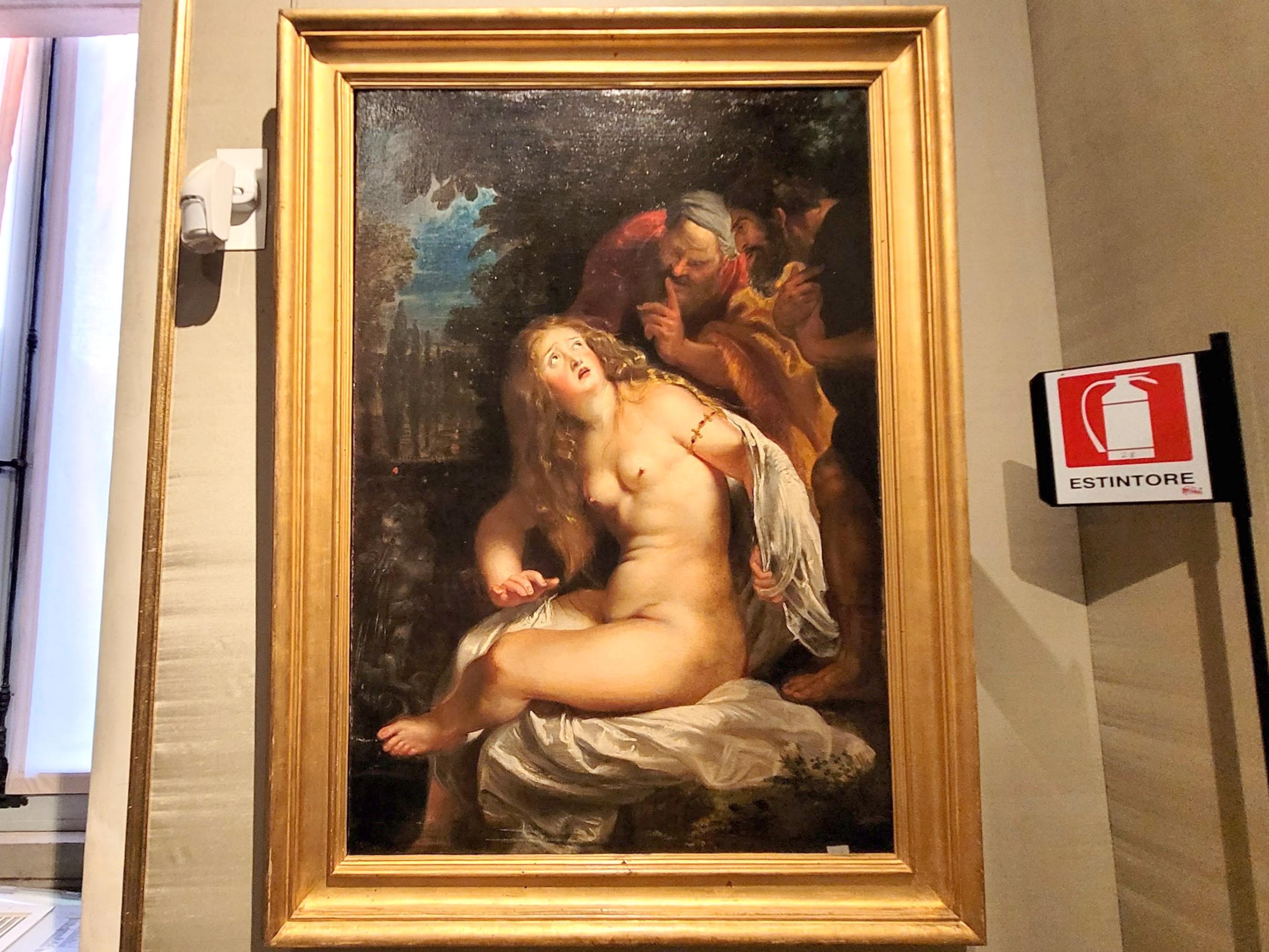 Peter Paul Rubens (1598–1650), Susanna und die beiden Alten, Rom, Villa Borghese, Galleria Borghese, um 1602, Bild 1/2