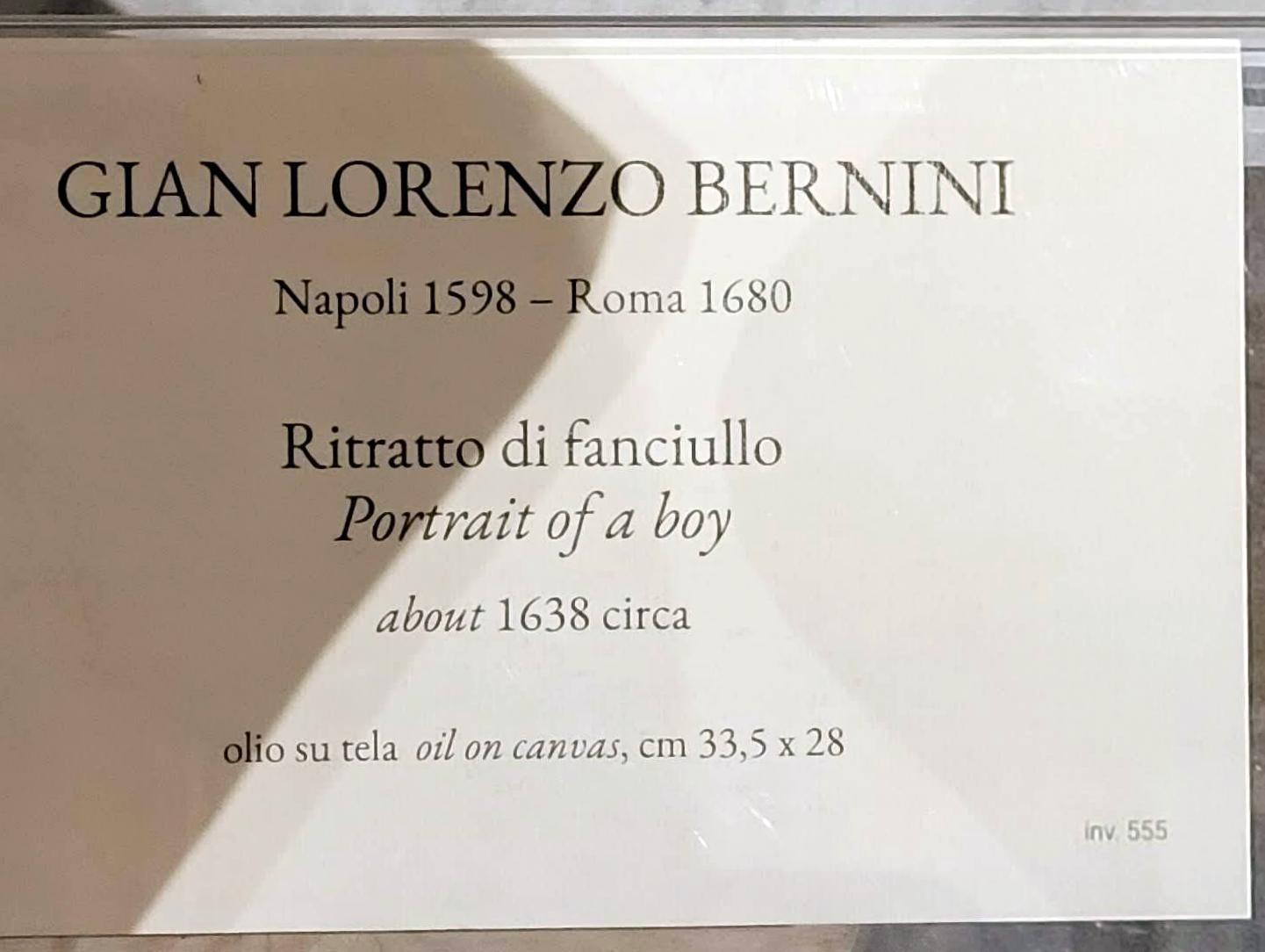 Gian Lorenzo Bernini (1614–1679), Porträt eines Jungen, Rom, Villa Borghese, Galleria Borghese, um 1638, Bild 2/2