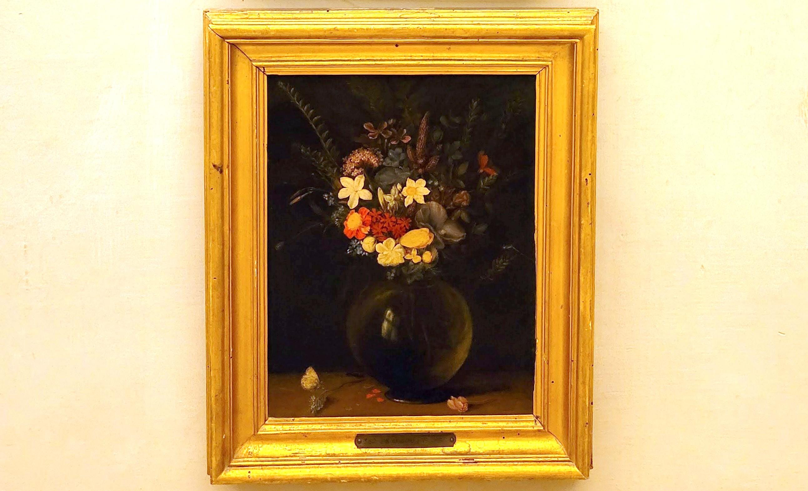Jan Brueghel der Ältere (Samtbrueghel, Blumenbrueghel) (1593–1621), Vase mit Blumen, Rom, Villa Borghese, Galleria Borghese, um 1591–1595, Bild 1/2