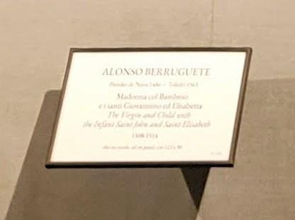 Alonso Berruguete (1513–1516), Maria mit Kind, der heiligen Elisabeth und dem Johannesknaben, Rom, Villa Borghese, Galleria Borghese, 1516–1517, Bild 2/2