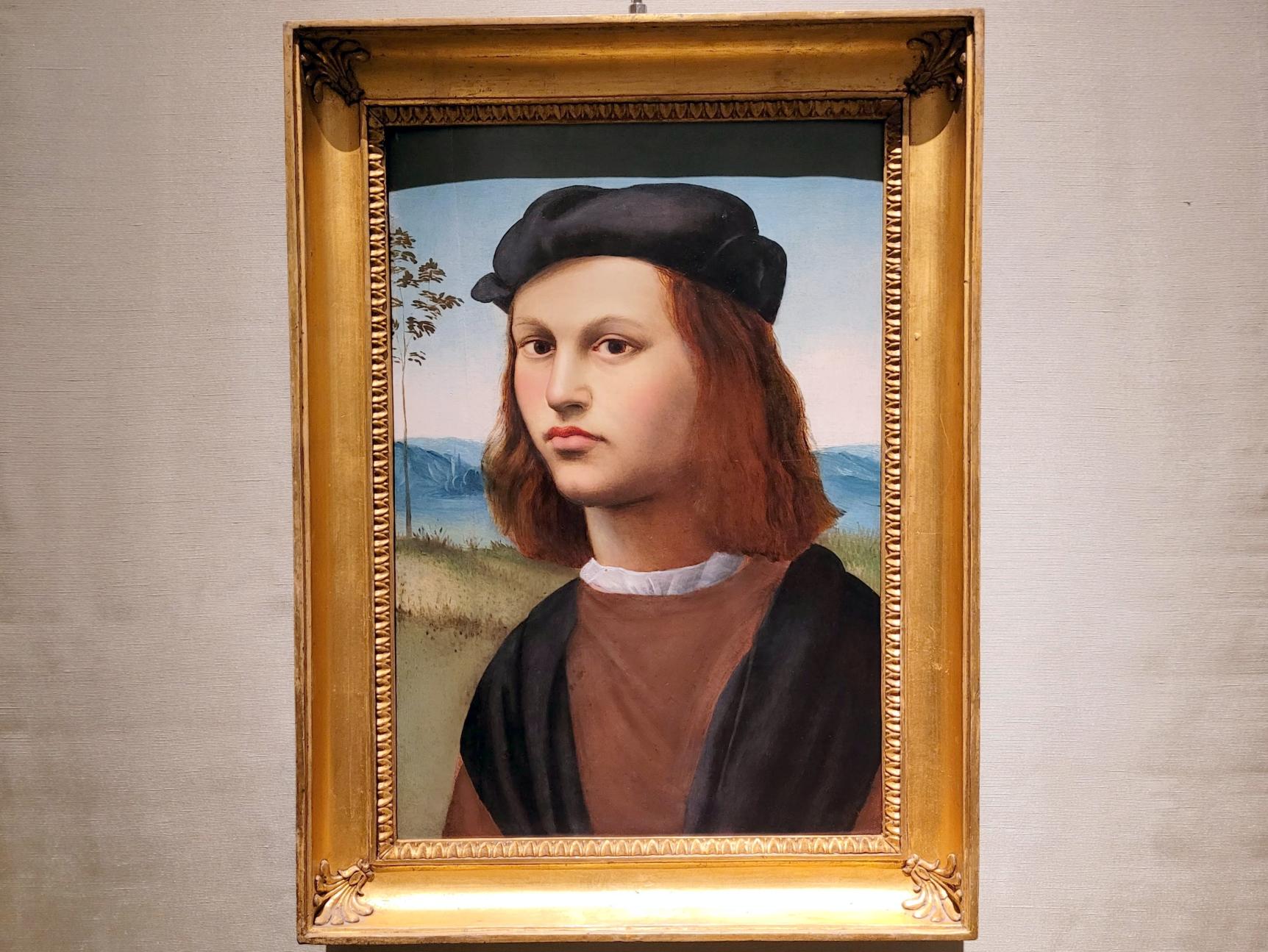 Ridolfo Ghirlandaio (1505–1555), Porträt eines jungen Mannes, Rom, Villa Borghese, Galleria Borghese, Beginn 16. Jhd., Bild 1/2