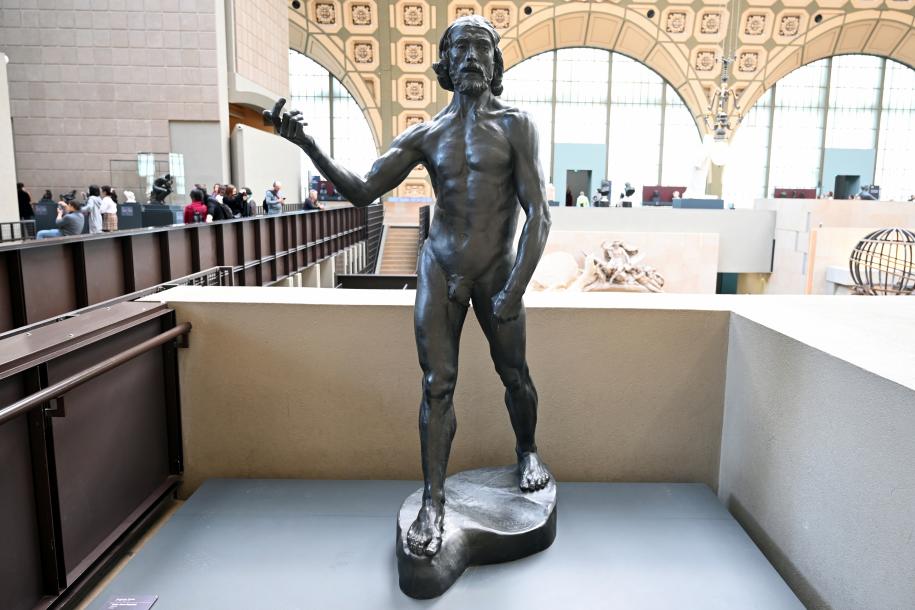 Auguste Rodin (1863–1917), Johannes der Täufer, Paris, Musée d’Orsay, 1878–1881, Bild 1/2