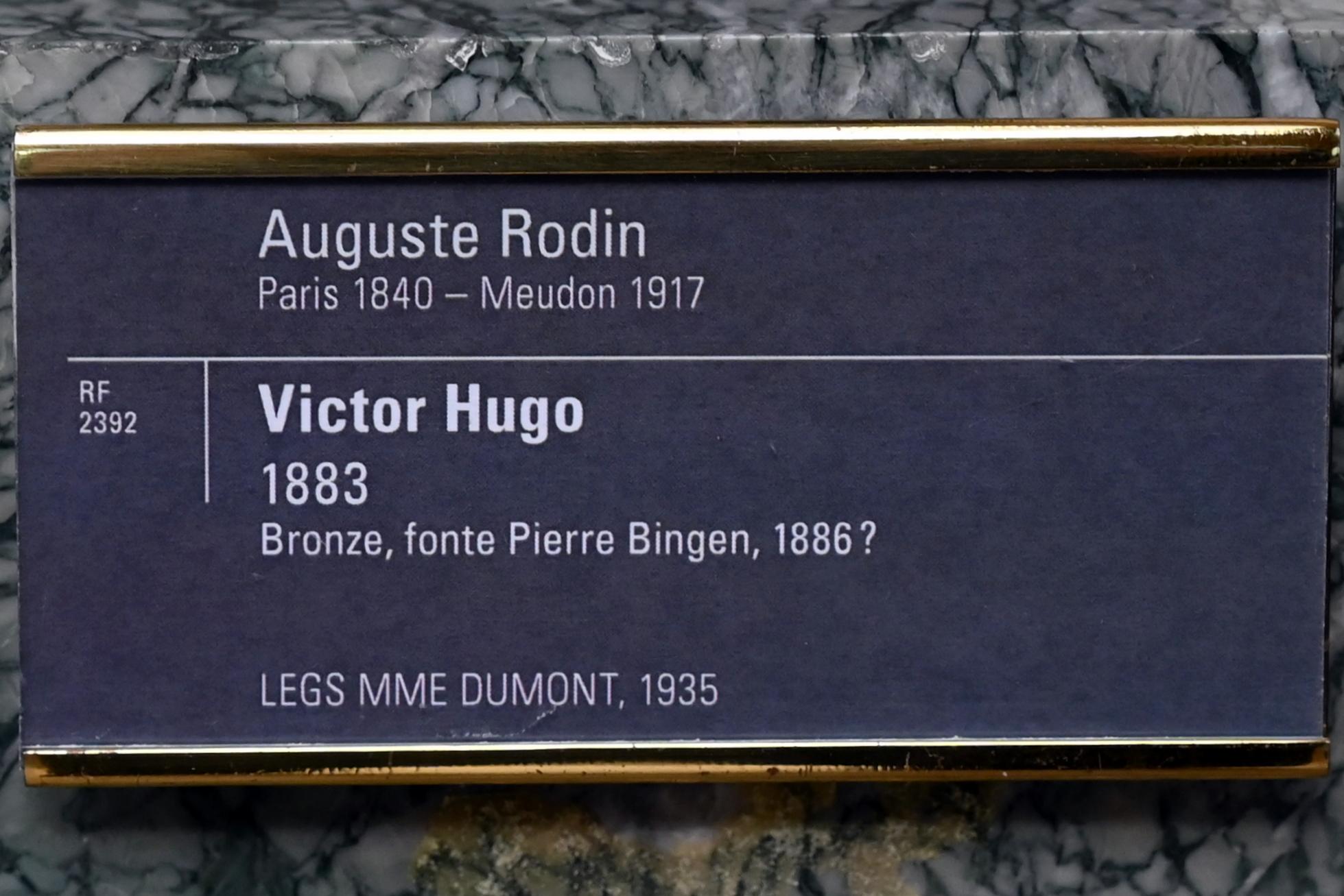 Auguste Rodin (1863–1917), Porträtbüste des Victor Hugo, Paris, Musée d’Orsay, 1883, Bild 3/3