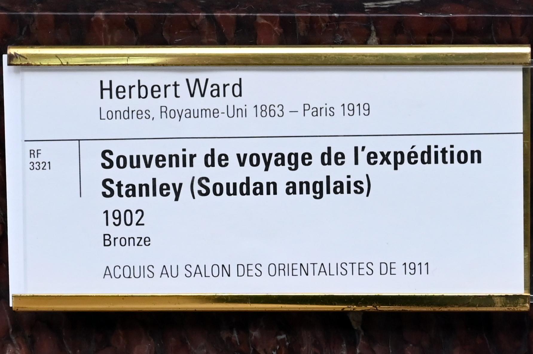 Herbert Ward (1902), Reisesouvenir von der Stanley-Expedition (englischer Sudan), Paris, Musée d’Orsay, 1902, Bild 4/4