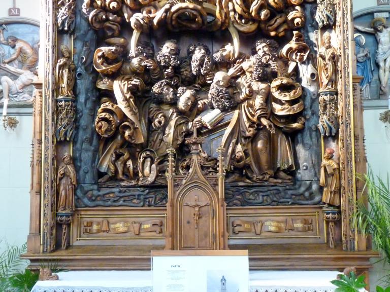 Zwettler Altar, Zwettl, Zisterzienserabtei, Stiftskirche Mariä Himmelfahrt, jetzt Adamov, Kirche St. Barbara, um 1516–1525, Bild 9/10